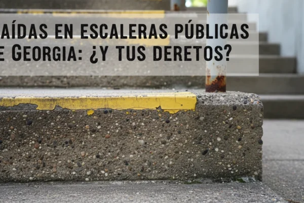 Caídas en escaleras públicas de Georgia: ¿Y tus derechos