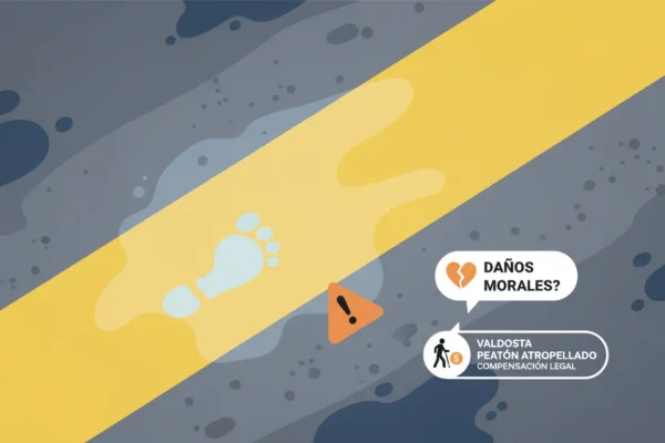 Peatón atropellado Valdosta: ¿Conoce sus daños morales en