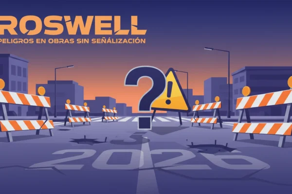 Roswell: Peligros en obras sin señalización 2026