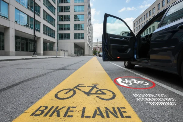 Boston: 15% de Accidentes Bici son por ‘Dooring