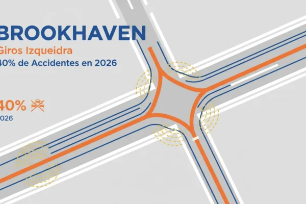 Brookhaven: Giros Izquierda, 40% de Accidentes en 2026