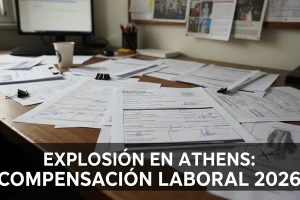 Explosión en Athens: Compensación Laboral 2026