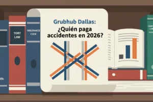 Grubhub Dallas: ¿Quién paga accidentes en 2026?