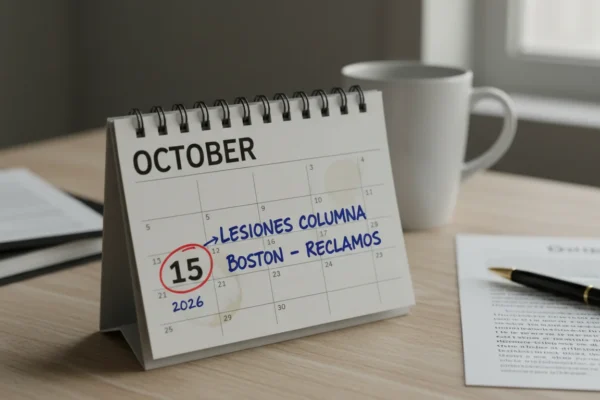 Lesiones de Columna en Boston: Reclamos 2026