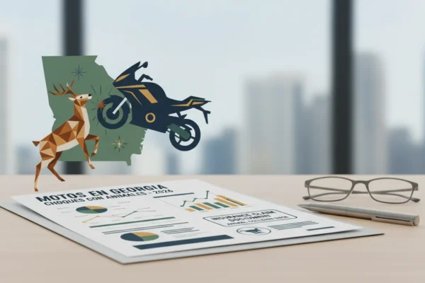 Motos en Georgia: Choques con animales en 2026