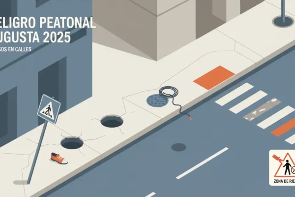 Peligro Peatonal Augusta 2025: Riesgos en Calles