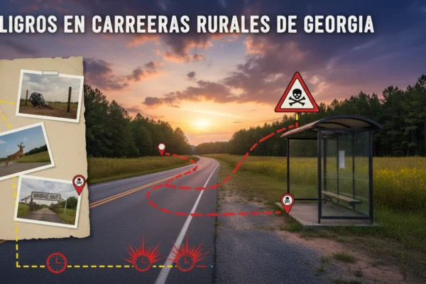 Peligros en Carreteras Rurales de Georgia para