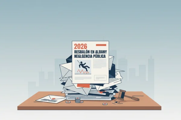 Resbalón en Albany: Negligencia Pública en 2026