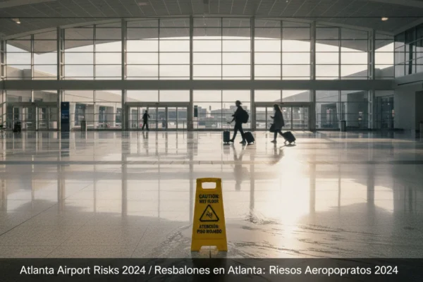 Resbalones en Atlanta: Riesgos Aeroportuarios 2024