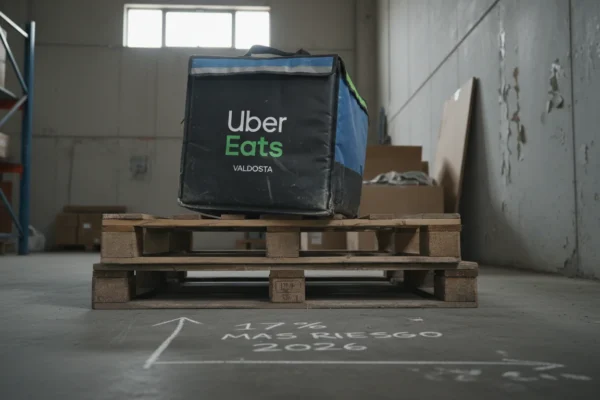 Uber Eats Valdosta: 17% Más Riesgo en 2026