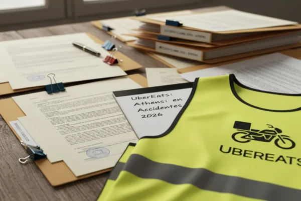 UberEats Athens: Riesgos en Accidentes 2026