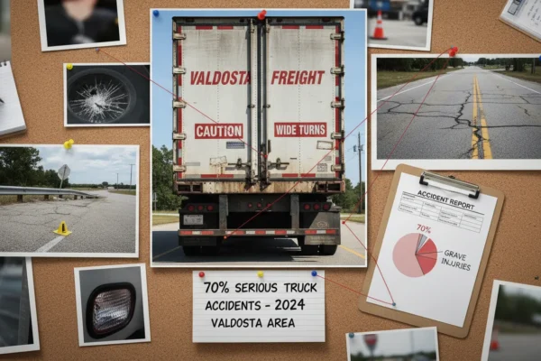 Valdosta: 70% de Accidentes de Camiones Son Graves en 2024