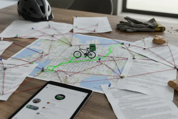 Bicicleta Dallas: UberEats y Leyes 2026