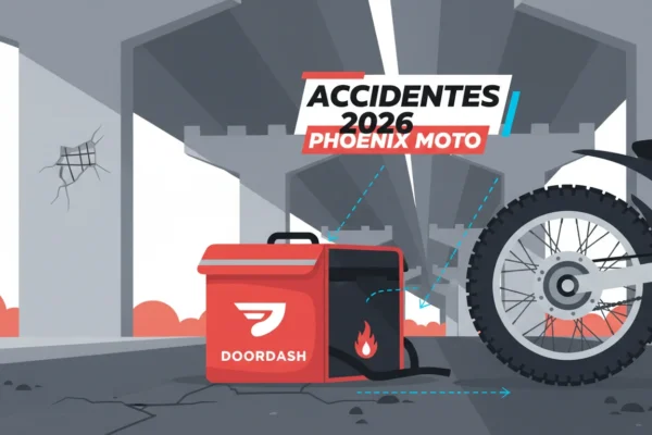 Phoenix DoorDash: Moto Accidentes en 2026