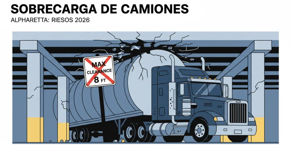 Sobrecarga de Camiones en Alpharetta: Riesgos 2026
