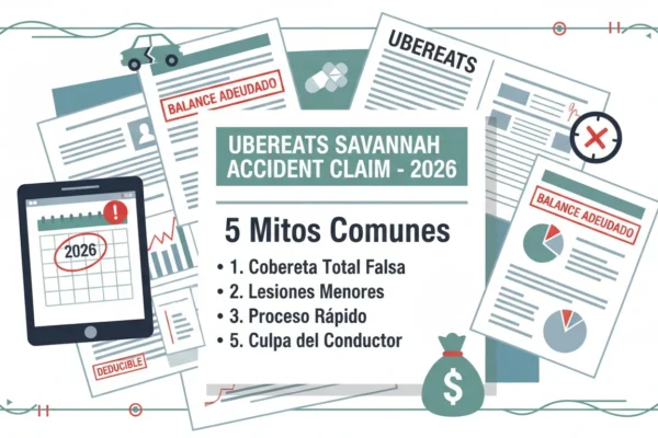 UberEats Savannah: 5 mitos de accidentes 2026