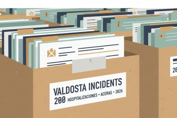 Valdosta: 200 Hospitalizaciones por Aceras en 2026